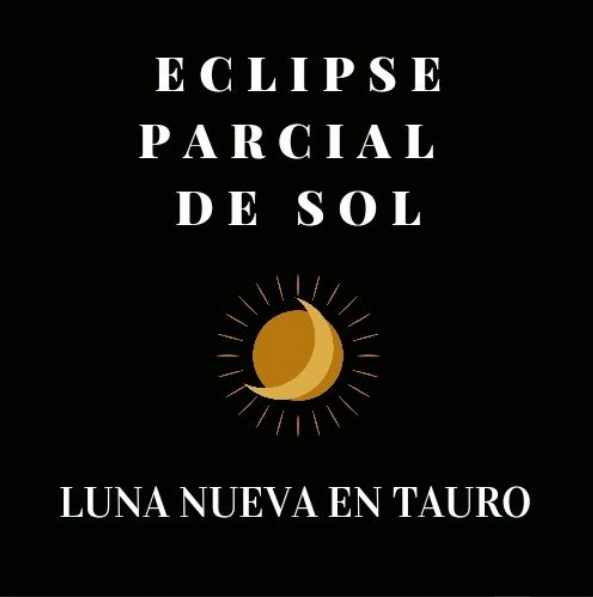 Eclipse Parcial De Sol - Luna Nueva En Tauro