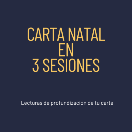 Carta Natal 3 sesiones de profundización