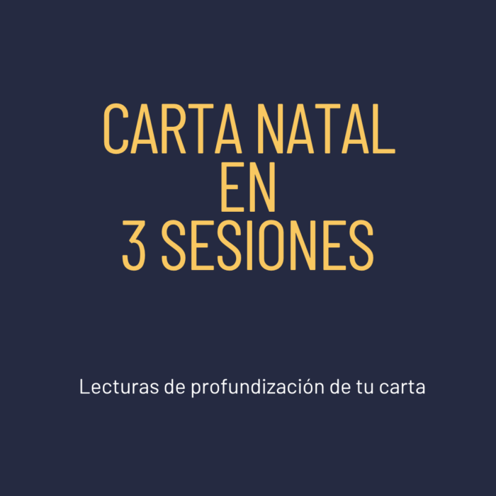 Carta Natal 3 sesiones de profundización